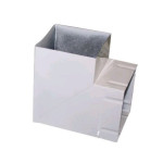 Коліно для кухонної витяжкид д90х90 біле 27850