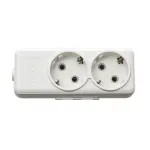 87035 Колодка Люксел 2 гнізда  з/з