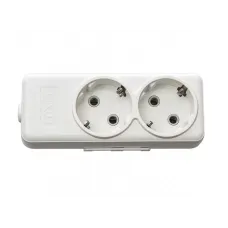 87035 Колодка Люксел 2 гнізда  з/з