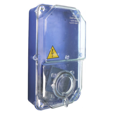 Коробка під ел. лічильник 1ф прозора КДЕ-2 IP-54