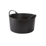 Корзина чорна пласт 55л з ручками прорезин. 1500101