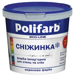 Фарба в/е Поліфарб Сніжинка 12.5кг 33197