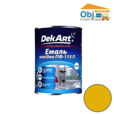 Емаль жовта Декарт 0.9 ПФ-115П Україна