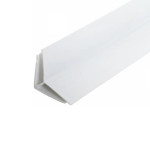Кут зовнішній під вагонку білий 8мм (за 1м)