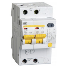 Диференційний автомат. вимикач С20 30мА ІЕК 87457