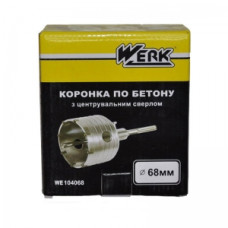 Коронка 68мм SDS-plus з центрувальним свердлом 07*110мм Werk 339976
