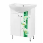 Раковина+тумба Лібра 60 салатові кали Т096011