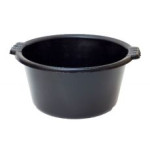 Миска 19л резин чорна Полімерагро Україна