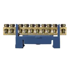 Нульова шина на дін-рейку 10 отв.