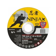 Диск відрізний 150х1,6мм Ninja по металу/нерж 39892