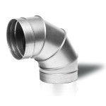 Відвід гофра оцинкований д150  90град Україна