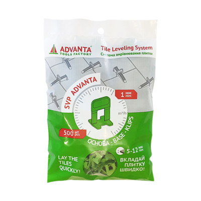 Система вирівнювання плитки (основа) Miні 1.0 500шт Адванта 19239