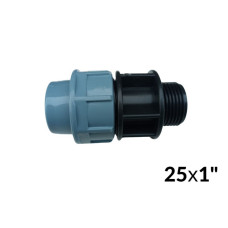 Муфта д25х 1 зовн різьба ПВХ STR 77-900 27881