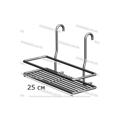 Поличка  в ванну хром 1-ярусна 25см 2-к. ПП25132 10745 Україна