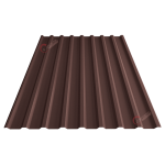 Металопрофіль коричневий мат  2м.х1,15м 9хв RAL8017