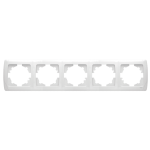 Рамка під вимикач 5 гнізд Viko Кармен горизонт 87046