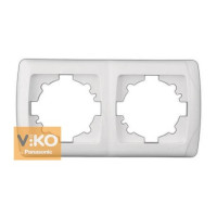 Рамка під вимикач подвійна Viko Карре горизонт