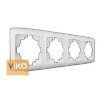 Рамка під вимикач 4 гнізда Viko Кармен горизонт