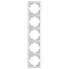 Рамка під вимикач потрійна Viko Кармен вертикальна