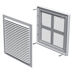 Вентиляційна решітка з схов кріпл з сітк 150х150мм Домовент 68359