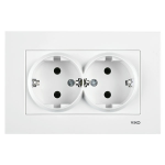 Розетка врізна подвійна Viko Karre 87091