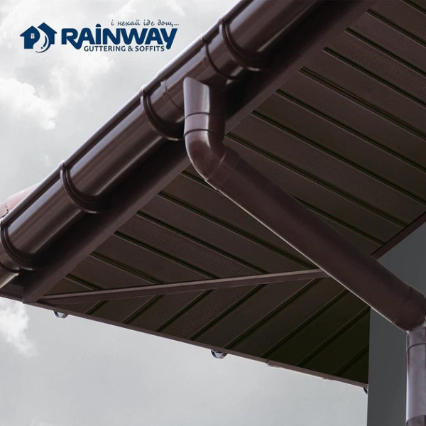 Ринва 3м 130мм коричнева Rainway Україна