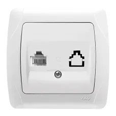 Розетка телефонна одинар Viko Кармен