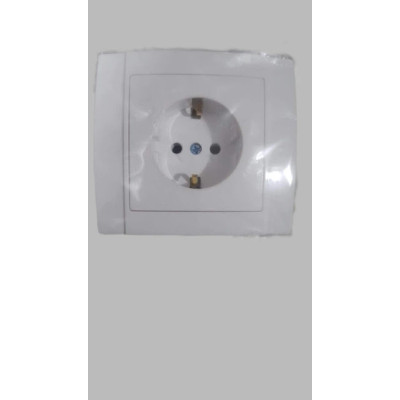 Розетка одинарна врізна з/з Q-MAX стандарт 522 87147