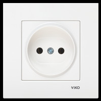 Розетка врізна одинарна Viko Karre б/з 87047