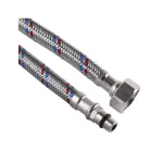 Шланг-вода  Solomon нерж 0,4м штуц короткий 27928