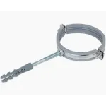 Хомут для труби д109-119 (каналіз труба) розбірний на шпильці 8х100 з дюбелем 27948 Україна