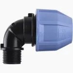 Коліно для труб ПВХ д20/(1/2) зовн. різьба