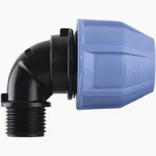 Коліно для труб ПВХ д20/(1/2) зовн. різьба