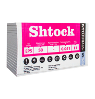 Пінопласт 10см 25пл Shtock EPS-50 (6шт-уп) (20шт/м3) 12096