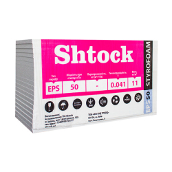 Пінопласт 10см 25пл Shtock EPS-50 (6шт-уп) (20шт/м3) 12096