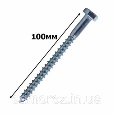 Шуруп по дереву з 6-гран голівкою 6х100