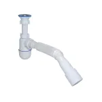 Сифон для умивальника з гнуч трубою розбірний Waterstal A3202