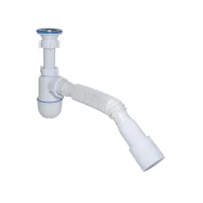 Сифон для умивальника з гнуч трубою розбірний Waterstal A3202