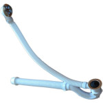 Сифон для ванн нерж., цільний випуск, відвід нерж гвинт