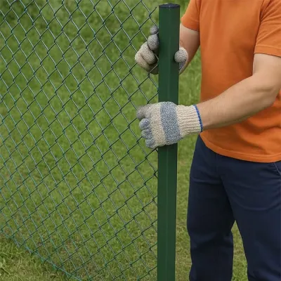 Сітка рабиця 1,5м 50х50х2,5мм ПВХ покр. оцинк 10м