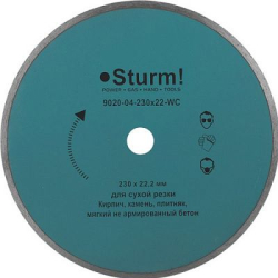 Диск алмазний Sturm д230 9020-04-230x22-WC