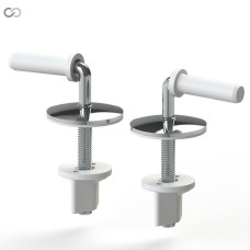 Сидіння для унітазу Нерж кріплення - Лілія 29089