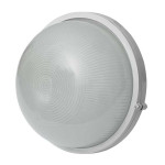 Світильник плафон скло E27 60W 250х95мм білий круглий 36-16-07(09)11