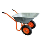 17903 Тачка 2-колісна д400мм 90л 180кг оцинк будівельна 23082