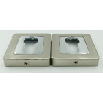 Накладка для замка квадрат Trion Sn/Cp розет 44066