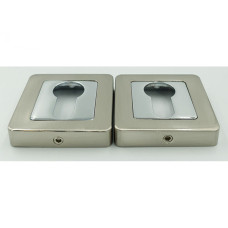 Накладка для замка квадрат Trion Sn/Cp розет 44066