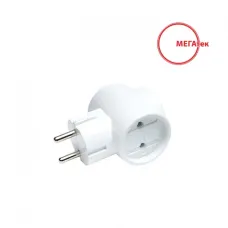 Трійник електр. білий Мегатек МТФ-0109-1001