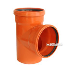 Трійник оранж каналіз. д110 90* Україна