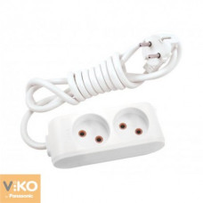Подовжувач VIKO 5м 2 гнізд з/з 68180 Турція