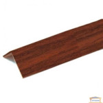 Кут захисний пластиковий декоративний 20х20 червоне дерево (145) 2,7м.